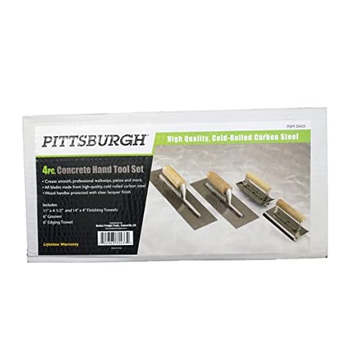 Harbor Freight Tools 4 Piece Concrete Hand Tool Set
