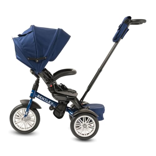 Image of Bentley 6-in-1 Stroller & Toddler Bike Trike with Canopy, Sequin Blue