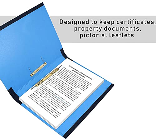 Image of TULMAN 4 Pack D Ring Binder Office File for A4 & Legal Size Documents & Certificate Holder - 38x3x26 CM (Multicolor, Pack 4)