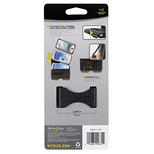 Nite Ize Clip Case Executive Leather Phone Holster - Premium Protective, Clippable Phone Holder For Your Belt Or Waistband - Extra Large - Black #TOP7