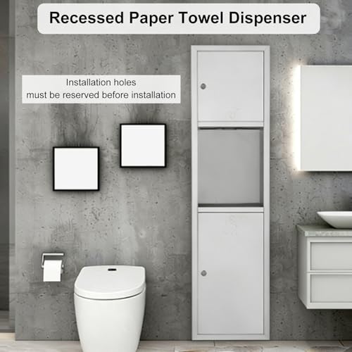 Distributeur de serviettes en papier encastré pro