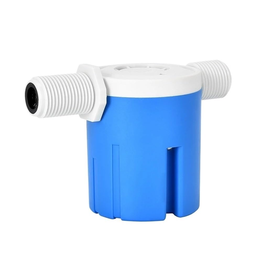 Water Ball Valve Automatic Stop Water Inlet Valve, Level Control, Tank Tower Pool Float Switch(Blue,1inch)