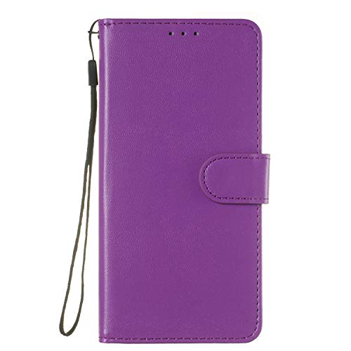 Docrax Huawei P30 Leather Cover, Custodia Portafoglio in Pelle Porta Carte Funzione di Stand Antiurto Wallet Case Flip Cover per Huawei P30 - DOYHU250354 D4