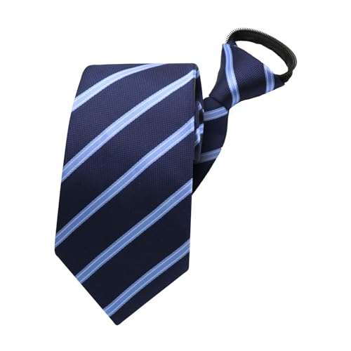 Image of Mens Tie Pre-tied Adjustable Men's Neckties, Zipper Ties for Men Accessories Business Wedding Party