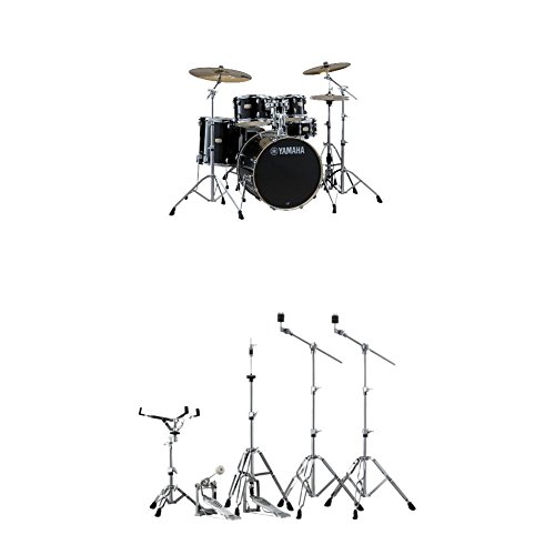 Yamaha Stage Custom Birch Fusion Drum Kit with Hardware Raven Black