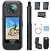 AKASO 360 Cámara de acción 360 Kit de Creador, Sensor de 1/2",5.7K 360, Fotos 72MP, Pantalla táctil de 2.29", Cámara Deportiva 360, Palo Selfie Invisible