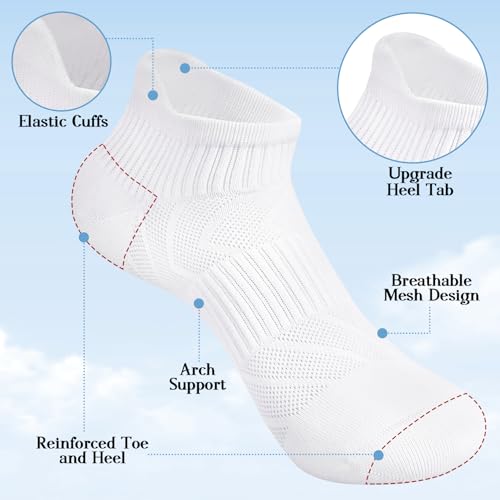 Loritta Meias femininas atléticas acolchoadas de cano baixo, casuais, esportivas, corridas, Preto cl