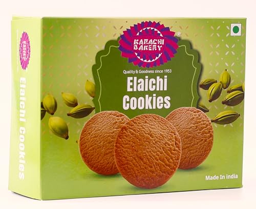 Image of Karachi Bakery Elaichi Flavour Cookies 400gm | Tea Time Snack | Delicous Snack | Vegetarian