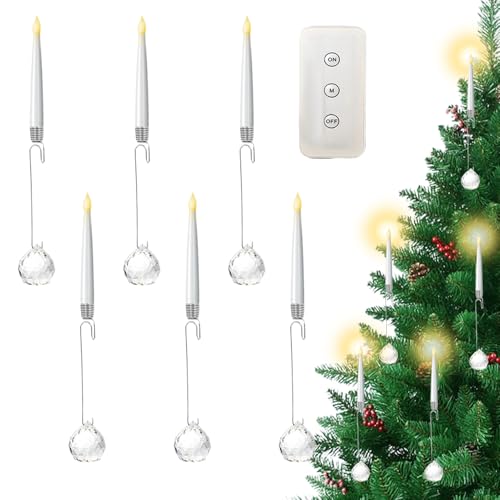 Renchey Christbaum-Kerzen Zum Anklippen - Flammenlose LED Kerzen Deko...