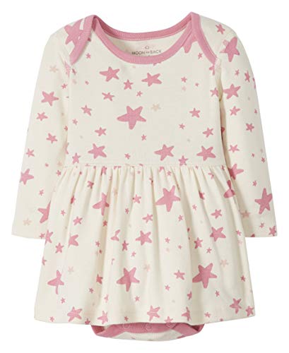 Image of Moon and Back Baby Girls' Organic Play Dress with Diaper Cover