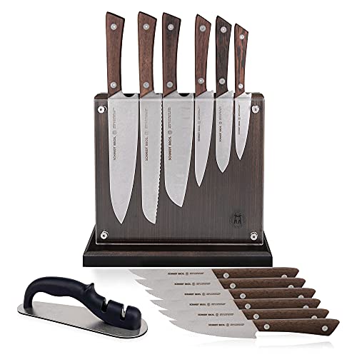 Schmidt Brothers-Cutlery Stone Series 14-Piece Kitchen Knife Set.