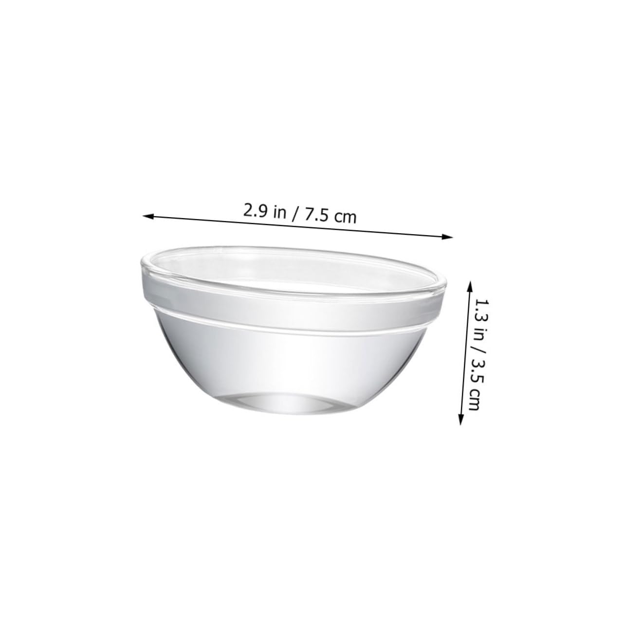CONGARTENO 2pcs Bozai Cake Bowl Bowls Glass Cups Glass Snack Bowl Pudding Storage Bowl Dessert Cups Sauce Cups Food Container Food Serving Bowl Condiment Cups Glass Pudding Bowl Transparent