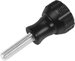 BGNing M5 Aluminum Thumbscrew 19mm Short Knob Bolt Threaded for GoPro Hero 11 Mini 10 9 8 MAX Xiaomi 4K Tripod Mount Action Camera Accessories (1pc Screw no Cap)