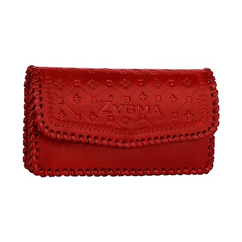 Zygma Handmade Genuine Leather Clutch Purse, Hard Leather Clutch
