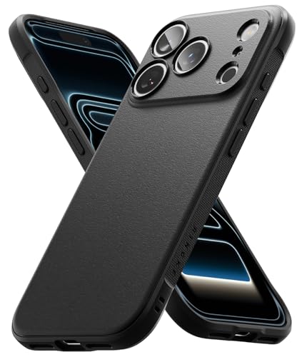 Image of Ringke Onyx Compatible with iPhone 17 Pro Case Back Cover Rugged Flexible Durable Anti-Slip TPU Protection Shockproof- Black