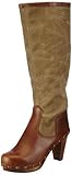Sanita Damenschuhe Schuhe Lederstiefel Übergangsstiefel Leder Canvas Holz