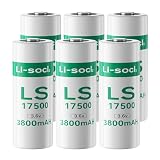6 batterie LS17500, 3,6 V, 3800 mAh, batteria al litio ad alta capacità (non ricaricabile)
