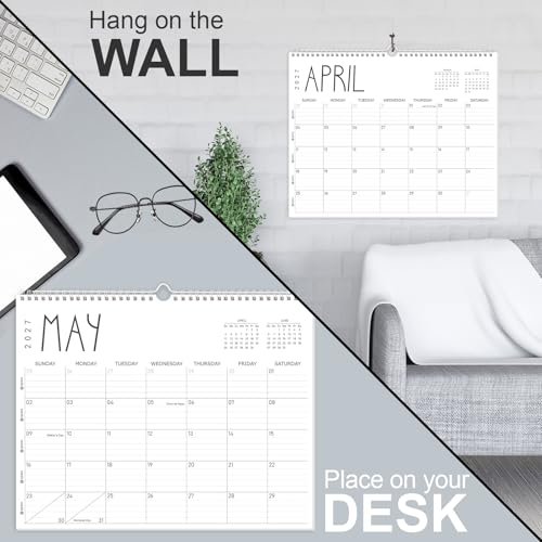 Image of GuassLee 2027 wall calendar 12 month, Jan 2027-Dec 2027, 14 inchx11 inch