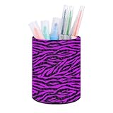 Style et cadeau : forme ronde minimale avec coutures blanches assortie à la décoration de bureau, à imprimé zèbre noir et violet et à l'esthétique de bureau ; un choix pratique pour la décoration de bureau pour femme, décoration de bureau pour femme, fournitures de bureau pour femmes, fournitures de bureau pour femmes, fournitures de bureau pour femmes, ainsi que des fournitures pour enseignants et fournitures de bureau pour femmes