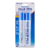 BAZIC Washable Glue Pen 1.7 Oz. (50 mL), Liquid Clear Glues Bond Adhesive for Art Crafts Project at School Home Office (2/Pack), 1-Pack