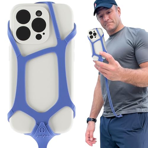 Image of Pulpo Safety Cell Phone Lanyard Lavender Fits Smartphones 6.1 inch to 6.8 inch - Anti Theft Phone Strap for Men & Women, Lanyards for Phones, Hiking Phone Holder & Cellphone Lanyard, Silicone Crossbody Straps