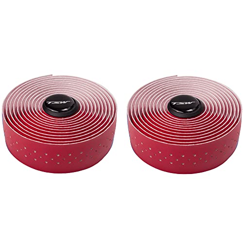 Fita de Guidão de Microfibra Macia para Bicicleta Speed Road 700c Tsw (Vermelho)