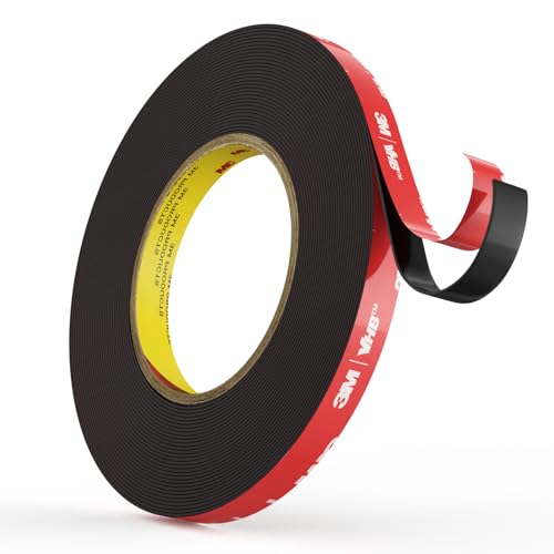 Elover Cinta de doble cara, cinta de montaje resistente de doble cara VHB impermeable para tiras LED de automóviles, decoración del hogar y la oficina