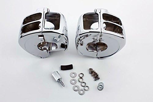 Miniatura 3 de NBX - Carcasa cromada para interruptor compatible con Harley Davidson Dyna/Sportsters/Softail/V-Rod/Touring 2009-2013