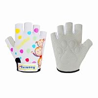 Mecmbj Guanti Bici Bambino, Guanti Ciclismo Corto Mezze Dita, Antiscivolo, Traspiranti, Adatto a Bambini di 9-13 Anni, per Bambini per Ciclismo Mecmbj Guanti Bici Bambino, Guanti Ciclismo Corto Mezze Dita, Antiscivolo, Traspiranti, Adatto a Bambini di 9-13 Anni, per Bambini per Ciclismo