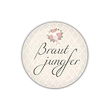 lijelove® Button 38mm Ø DARLING Brautjungfer (Art. BU38-341)