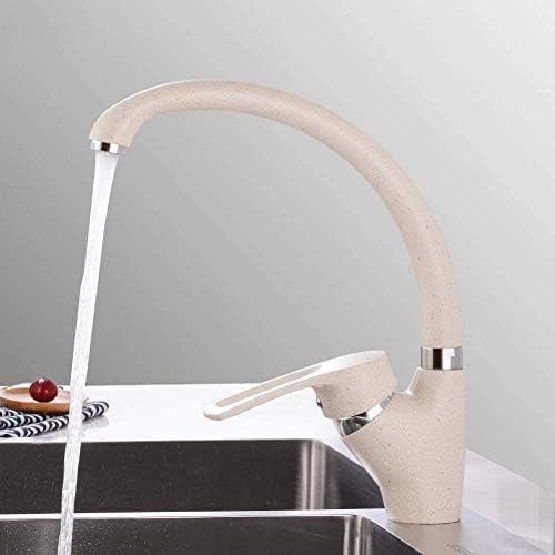 Mitigeur de cuisine en laiton avec bec pivotant eau chaude et froide