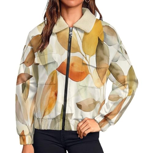 Veste polaire femme contre le froid d'hiver avec doublure peluche réconfortante