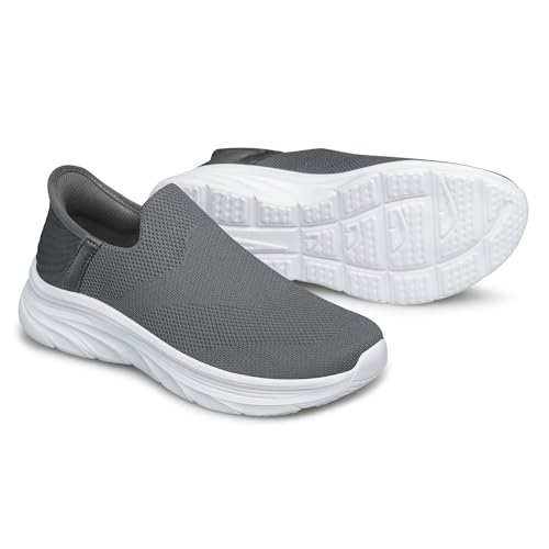 Image of BQQ Men's Slip-On Sneakers Lightweight Non Slip Walking & Workout Shoes Breathable Casual Tennis Shoes