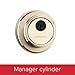 Kwikset 816 KeyControl Deadbolt Deadbolt Lock, Polished Brass Round Exterior Keyed Front Entry Door, Pick Resistant SmartKey Rekey Security, Single Cylinder Dead Bolt