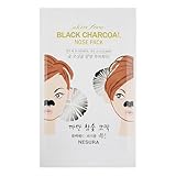 NESURA Blackhead Remover Strips, Black Charcoal Nose Pac,k Deep Cleansing Nose Strips With Instant Pore Unclogging, Features Charcoal Technology, Oil-Free, Non-Comedogenic Use