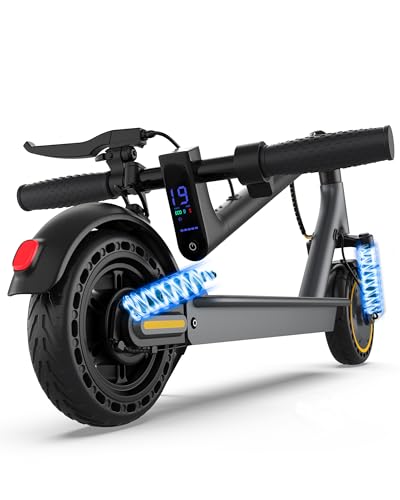Image of NAVIC Electric Scooter - 8 inch Tires, 350W Peak Motor, Max Speed Up to 19MPH, 22 Miles Long-Range, Portable Foldable Commuting Scooter for Adults with Double Braking, Smart APP