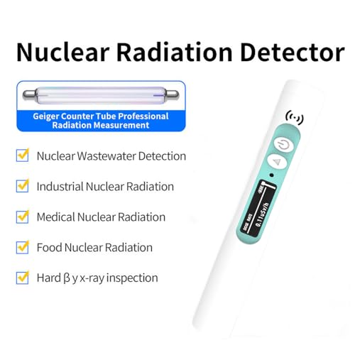 Tomshin Detector de radiação nuclear portátil portátil, laboratório doméstico, contador Geiger radio