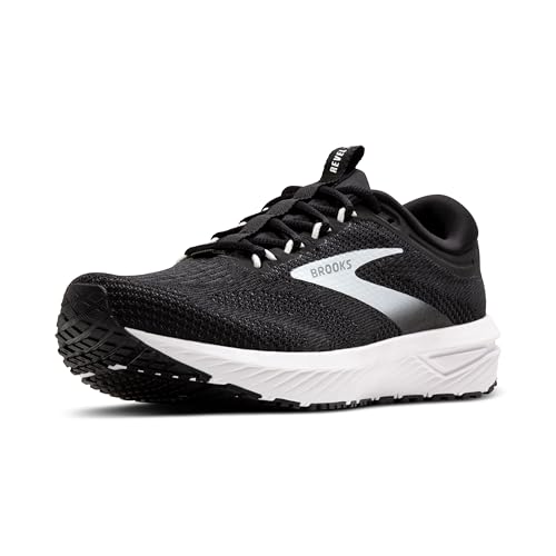 Brooks Herren Revel 7 Sneaker, Schwarz Weiß, 44 EU