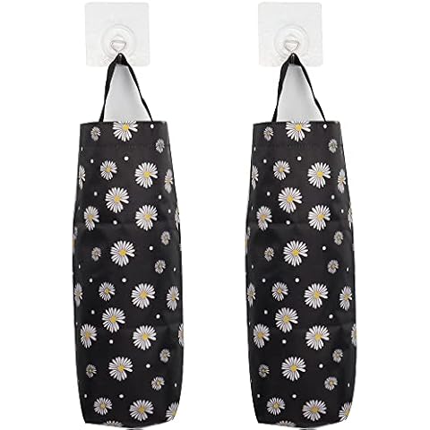 QIANRENON Washable Wall Mount Trash Bag Holder Cover
