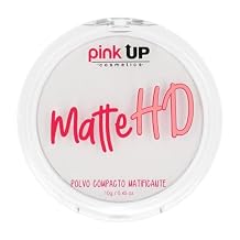 Pink Up | Matte HD |Compact Powder | Long-lasting matte finish | Controls shine on oily areas | Makeup | Setting powder | Lightweight translucent pressed powder | For combination skin | Model PKHD