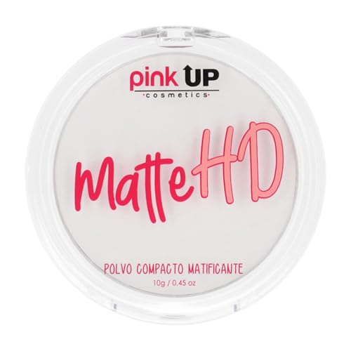 PINK UP Matte HD Compact Powder Mattifying| Make up| Setting Powder| Pressed Powder | Face Make Up| For Combination Skin|Controls shine on facial skin| Model PKHD