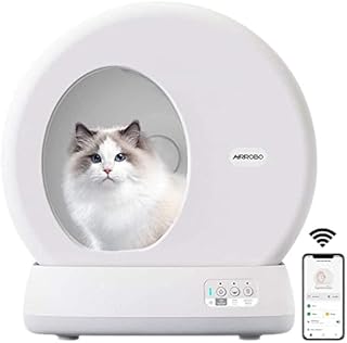 Self-Cleaning Cat Litter Tray, Extra Large Automatic Cat Litter Box,Integrated Camera, Wifi App Control, Safety Protection, Odour Isolation, with Mat & Liner For Multiple Cats
