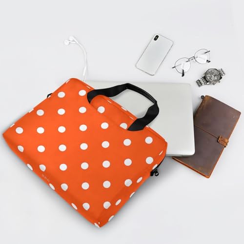 Bolsa para laptop portátil con asa y correa 15.6" naranja miniatura 7