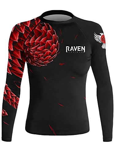 Camisa de protección de sarpullido para mujer Raven Fightwear en licra elástica