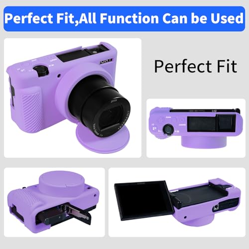 Funda de silicona para cámara Sony ZV-1 color morado miniatura 5