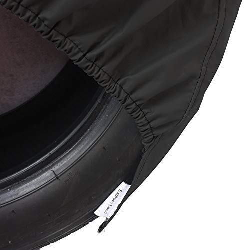 Explore Land Tire Covers 4 Pack - Tough Tire Wheel Protector For Truck, Suv, Trailer, Camper, Rv - Universal Fits Tire Diameters 29-31.75 Inches, Black #TOP4