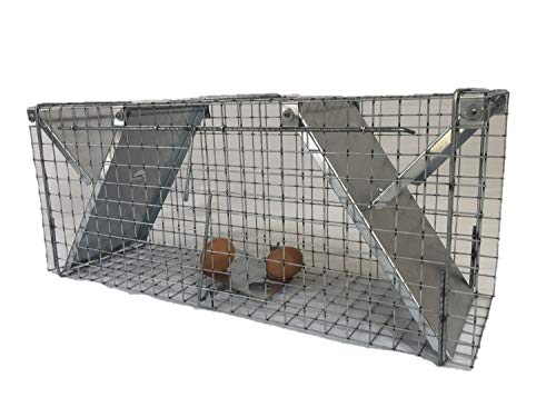 TRAPGALLIER piège de Capture Cage 65x20x17 Contre Petits Animaux Lapins rongeurs Fabrication Française