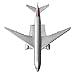 Diecast Airplne 1:400 American B777 Metal 6.3inches（16cm） Plane Model Office Decoration or Gift by LESES