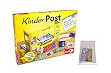 Spielerisches Lernen: Beim kreativen Spielen lernen die Kinder zwanglos und ohne Druck; Durch das Schreiben von Briefen und beim Zählen von Geld am Schalter lernen sie Fähigkeiten für die Zukunft