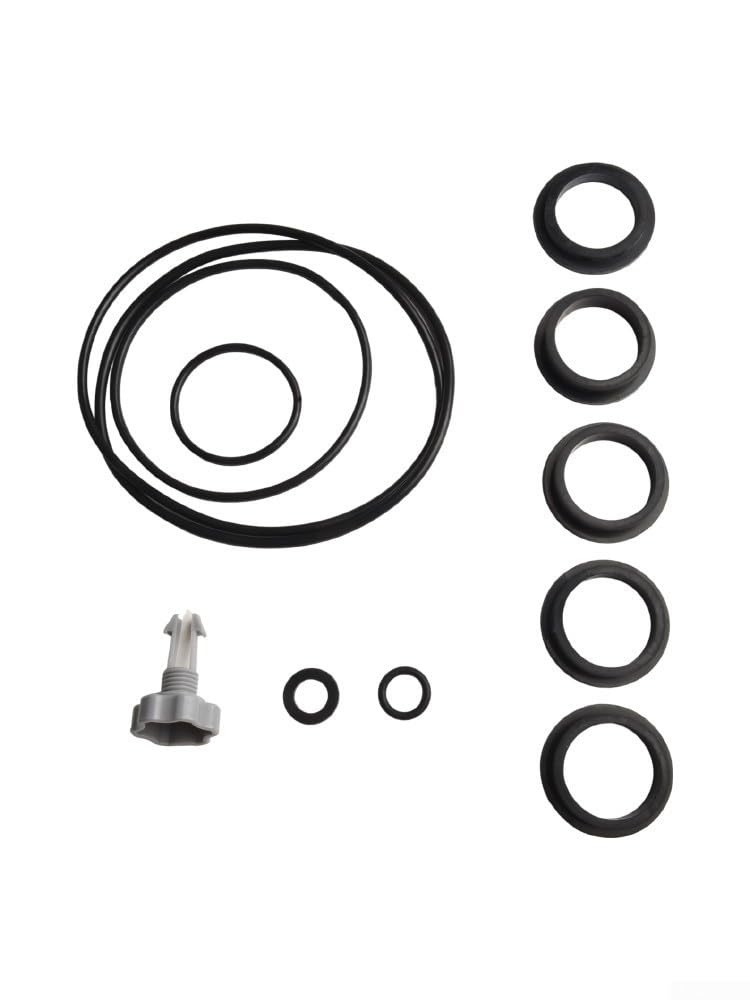 25013 - Set di riparazione di ricambio per pompa filtro a sabbia per Intex, valvola di rilascio aria + O-ring + valvola di sfiato dell'aria, facile installazione